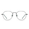 Manshe 曼奢 5021 亮黑色纯钛眼镜框+平光防蓝光镜片