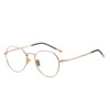 Manshe 曼奢 5021 亮金色纯钛眼镜框+平光防蓝光镜片