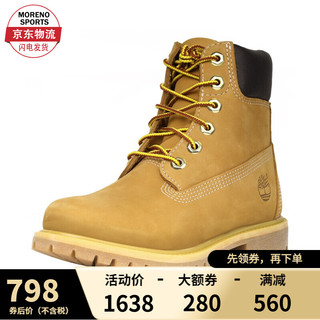 Timberland 女鞋大黄靴户外防水潮流百搭 10361W宽楦版 小麦色 US-5(国码35.5)