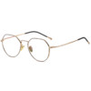 Manshe 曼奢 5021 黑金色纯钛眼镜框+平光防蓝光镜片