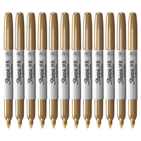 Sharpie 锐意 单头马克笔 金色 12支装