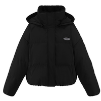 PEACEBIRD WOMEN 太平鸟女装 X nana 小象系列 女士短款羽绒服 AYACB470101 黑色 S