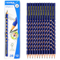 有券的上、亲子会员：LYRA 艺雅 1760102 洞洞铅笔2B 12支盒装