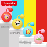 费雪（Fisher-Price）儿童玩具球儿童弹力球小皮球幼儿加厚篮球拍拍球运动球套装捏捏球 F0528摇铃甩甩球随机颜色