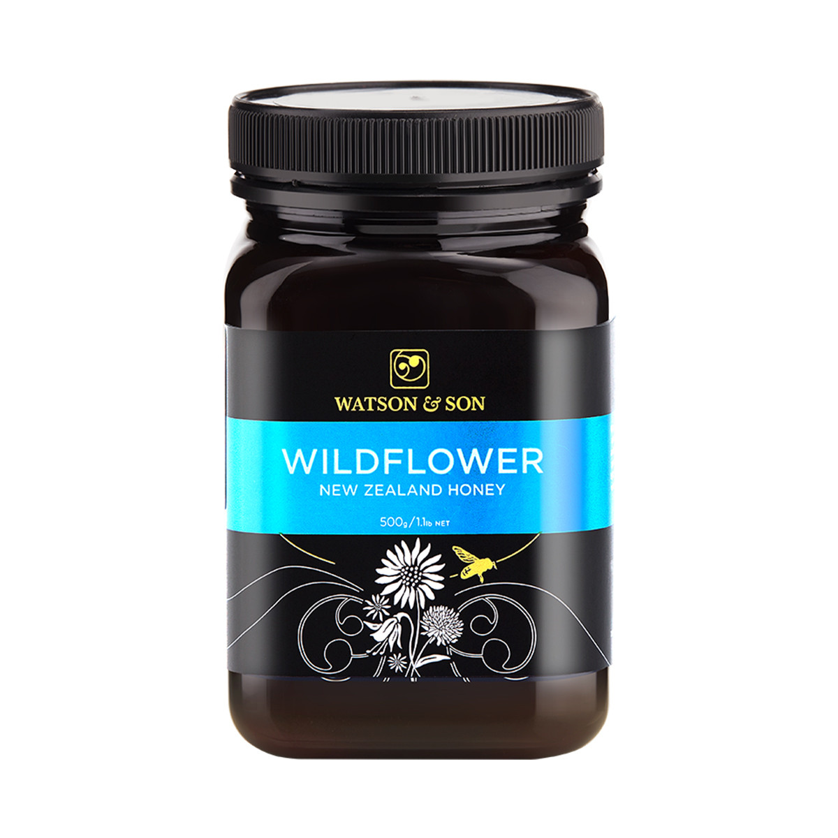 WATSON & SON 沃森麦卢卡蜂蜜 新西兰原装进口野地花蜂蜜500g纯净天然凝聚百花