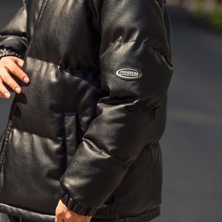 [低价清仓特惠]拉夏贝尔旗下 LA CHAPELLE HOMME棉衣男2021冬季新款加厚韩版潮流面包服外套男士