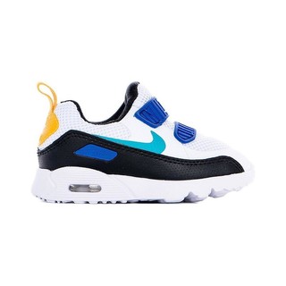 NIKE 耐克 AIR MAX TINY 90 (TD) 儿童休闲运动鞋 881924-104 白黑蓝 27码