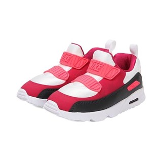 NIKE 耐克 AIR MAX TINY 90 (TD) 儿童休闲运动鞋 881924-101 白/煤黑/太阳红 25码