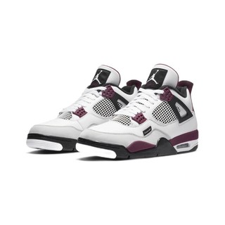 AIR JORDAN 正代系列 Air Jordan 4 Rentro 男子篮球鞋 CZ5624-100 白紫 42