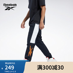 Reebok 锐步 官方2021秋冬新款男子HC0054基础logo款经典运动长裤 HC0054-黑色 XL(185/104A)