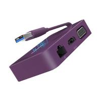 ifory 安福瑞 USB-A 拓展坞 三合一 星云紫