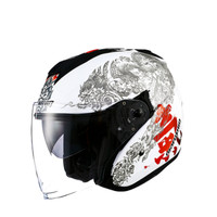 MARUSHIN 马鲁申 L11 摩托车头盔 半盔 新款白气 L码
