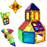 MAGPLAYER 魔磁玩家 彩窗建构片45件套 彩色磁力片
