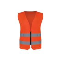 OUHAN 欧汉 汽车安全反光背心 普通布拉链款 桔布灰条 均码