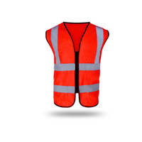 OUHAN 欧汉 汽车安全反光背心 加厚布料升级拉链款 桔布灰条 均码