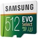 SAMSUNG 三星 EVO Select 512GB microSD存储卡