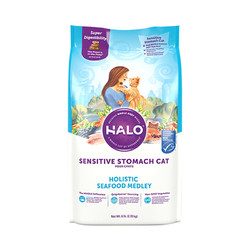 HALO 自然光环 肠胃敏感系列 猫粮 6磅 海鲜味