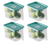 南峰 计时保鲜盒 小号 4个 蓝色