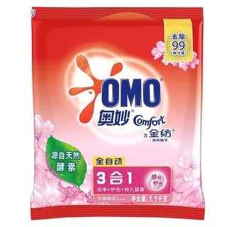 OMO 奥妙 3合1全自动洗衣粉 1.1kg 樱花香