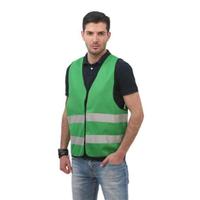 OUHAN 欧汉 汽车安全普通马甲反光背心 绿布灰条 均码