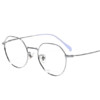 JIUSEN 久森眼镜 86042 中性纯钛眼镜框 银色
