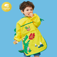 柠檬宝宝 罩衣儿童围裙婴儿吃饭防水防脏围兜画画衣反穿长袖幼儿园LK2211104