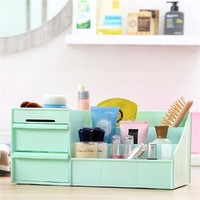 邦禾 韩式抽屉式化妆品收纳盒大号创意桌面收纳盒塑料收纳箱整理箱