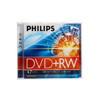 亲子会员：PHILIPS 飞利浦 DVD+RW  可擦写刻录光盘 1片