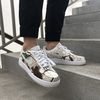 NIKE 耐克 Air Force 1 Low “Realtree” 中性休闲运动鞋 AO2441-100 米色 40.5