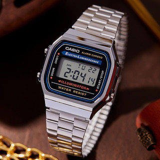 CASIO 卡西欧 38毫米电子腕表 A168WA-1W