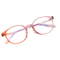 眼镜帮 YJB9005 儿童防蓝光眼镜 透粉