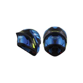 MOTORAX 摩雷士 R50 摩托车头盔 全盔 代码蓝 L码
