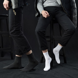 J-BOX 男士中筒袜套装 ZP0513 升级款 10双装 混色