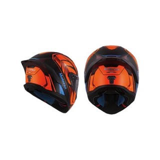 MOTORAX 摩雷士 R50 摩托车头盔 全盔 代码橙 M码