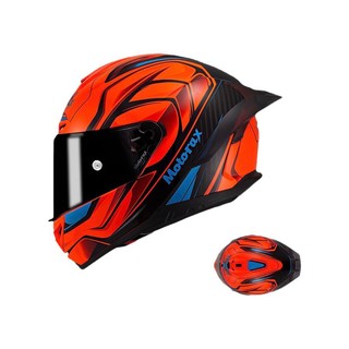 MOTORAX 摩雷士 R50 摩托车头盔 全盔 代码橙 M码
