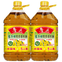 luhua 鲁花 食用油 非转基因 物理压榨 特香菜籽油 5L*2