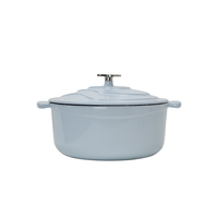 归·禾器 DOOROOM JD22 炖锅(22cm、2.7L、铸铁、浅云青)