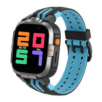 xun 小寻 Y2S 4G智能手表 44mm 银色塑胶表壳 曜石黑硅胶表带（北斗、GPS）