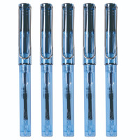 Jinhao 金豪 钢笔 透明蓝 0.38mm 5支装+25支墨囊