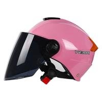 YEMA 野马 335S 中性骑行头盔 粉红 墨色镜