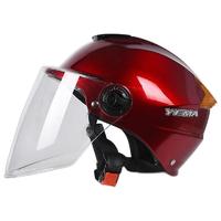 YEMA 野马 335S 中性骑行头盔 豪迈红 透明镜