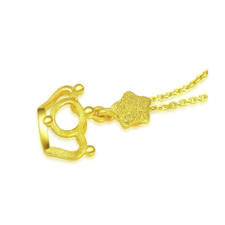 CHJ JEWELLERY 潮宏基 CP0001350800 凤冠足金吊坠 0.95g