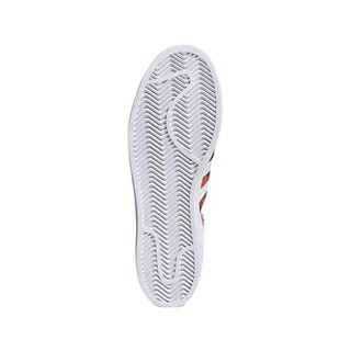 adidas ORIGINALS Superstar 中性运动板鞋 GX8839 白/红/黑 41