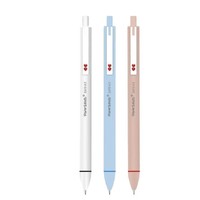 缤乐美 心心笔系列 G610 按动中性笔 混色 0.5mm 1黑1蓝1红 3支装