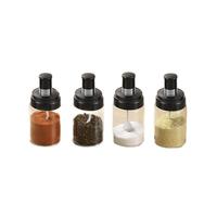 惠寻 cf-093-zh4 调料罐 260ml*4个 黑色