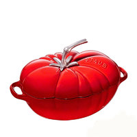 staub 珐宝 40511-774 炖锅(25cm、铸铁、樱桃红)