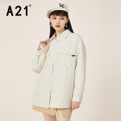 A21 女士菱格薄款棉服 F413214004