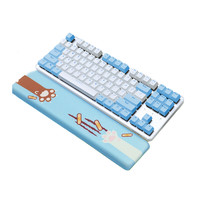 Dareu 达尔优 EK807 无线机械键盘 青轴 天空蓝+EM905 无线鼠标 茉莉绿 键鼠套装+手托