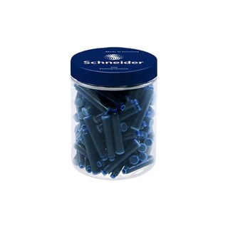 Schneider 施耐德 德国进口施耐德墨囊 6823 钢笔墨囊 蓝黑色 100支装 所有的施耐德钢笔都可以用