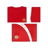 恒源祥 JFM002 男童保暖内衣套装 常规款 大红色 160cm